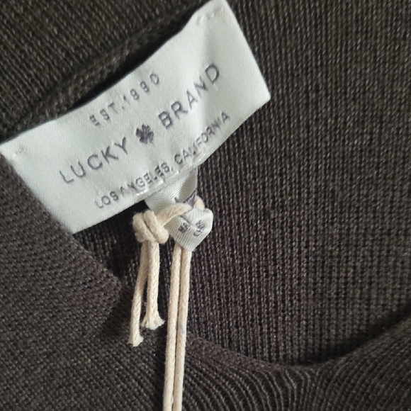 Lucky Brand Brown Knit Poncho BRAND NEW WITH TAGS - Picture 2 of 5